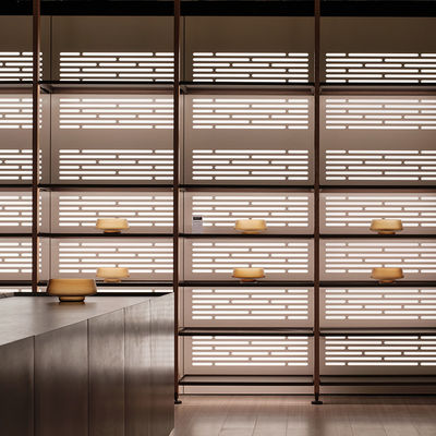 ποιότητας  Anodized Aluminium Home Furniture Modular Bookcase Wall System With Led Lights εργοστάσιο