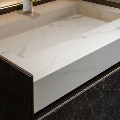 ποιότητας  Luxury Bathroom Sink 1500mm Mirror Cabinet Vanity And Basin Combo εργοστάσιο