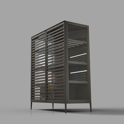 Προσαρμοσμένο Luxury Aluminum Glass Sideboard Σύγχρονο Σπιτικό Σπιτικό